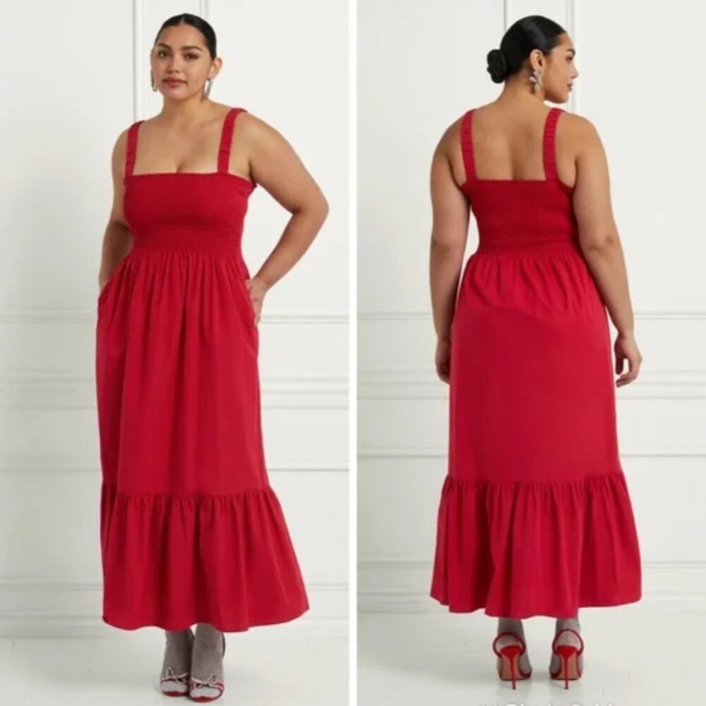 Hill House Anjuli Victorian Red Cotton Nap Dress